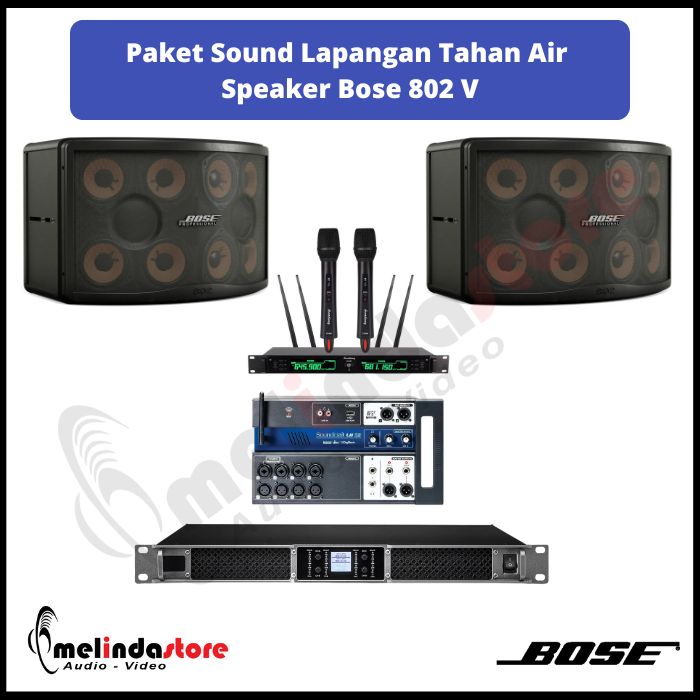 Paket Sound Lapangan Olahraga Speaker Bose 802 V | 2 Speaker (Waterproof) Paket Sound Lapangan Olahraga Speaker Bose 802 V | 2 Speaker (Waterproof)